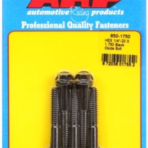 “1/4″”-20 X 1.750 Hex Black Oxide Bolts” (5pcs)
