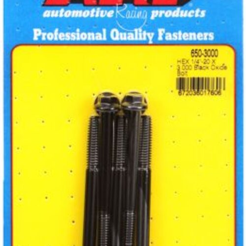 “1/4″”-20 X 3.000 Hex Black Oxide Bolts” (5pcs)