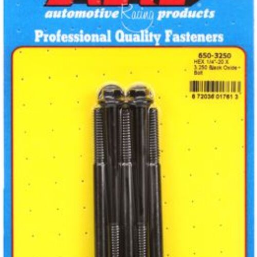 “1/4″”-20 X 3.250 Hex Black Oxide Bolts” (5pcs)