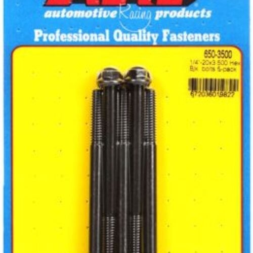 ARP 1/4-20 X 3.500 Hex Black Oxide Bolts