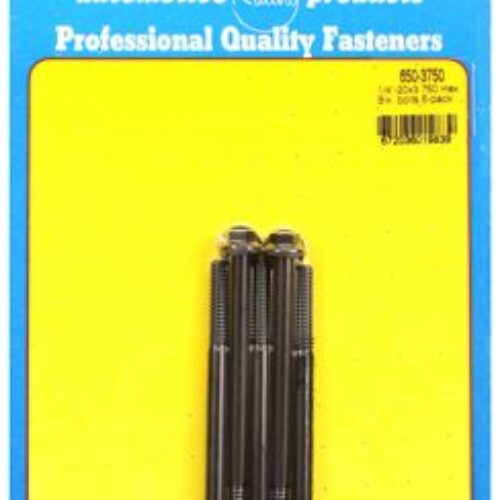 “1/4″”-20 X 3.750 Hex Black Oxide Bolts” (5pcs)