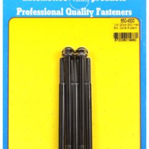 “1/4″”-20 X 4.500 Hex Black Oxide Bolts” (5pcs)