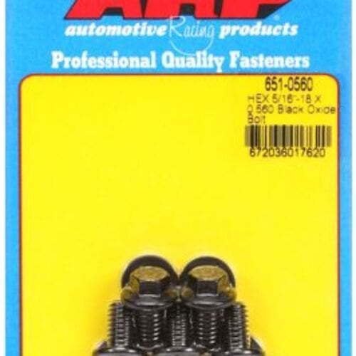“5/16″”-18 X 0.560 Hex Black Oxide Bolts” (5pcs)