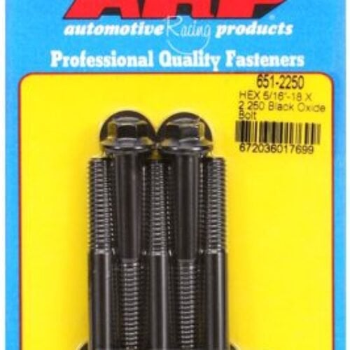 “5/16″”-18 X 2.250 Hex Black Oxide Bolts” (5pcs)