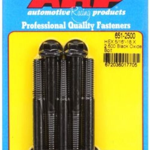 ARP “5/16″”-18 X 2.500 Hex Black Oxide Bolts (5pcs)