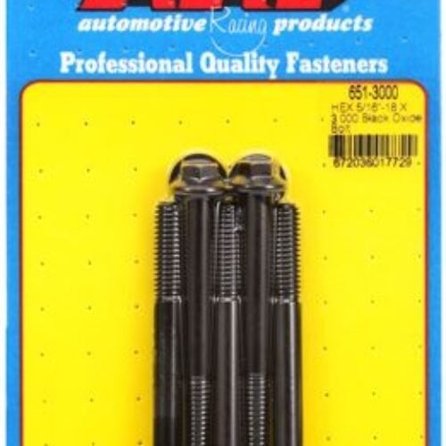 “5/16″”-18 X 3.000 Hex Black Oxide Bolts” (5pcs)