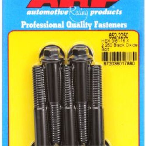 “3/8″”-16 X 2.250 Hex Black Oxide Bolts” (5pcs)