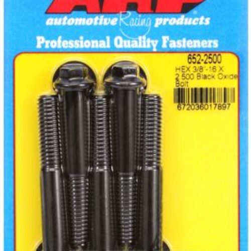 “3/8″”-16 X 2.500 Hex Black Oxide Bolts” (5pcs)