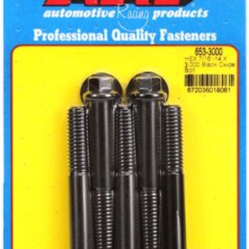 “7/16″”-14 X 3.000 Hex Black Oxide Bolts” (5pcs)