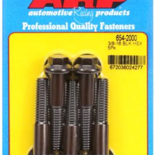 “3/8″”-16 X 2.000 Hex 7/16 Wrenching Black Oxide Bolts”(5pcs