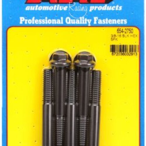 “3/8″”-16 X 2.750 Hex 7/16 Wrenching Black Oxide Bolts”(5pcs
