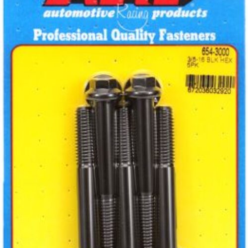 “3/8″”-16 X 3.000 Hex 7/16 Wrenching Black Oxide Bolts”(5pcs