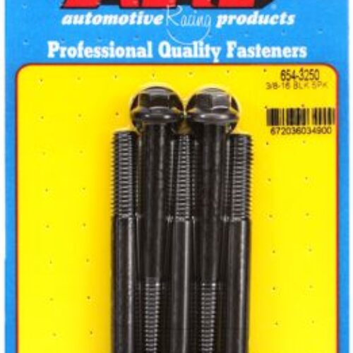 “3/8″”-16 X 3.250 Hex 7/16 Wrenching Black Oxide Bolts”(5pcs