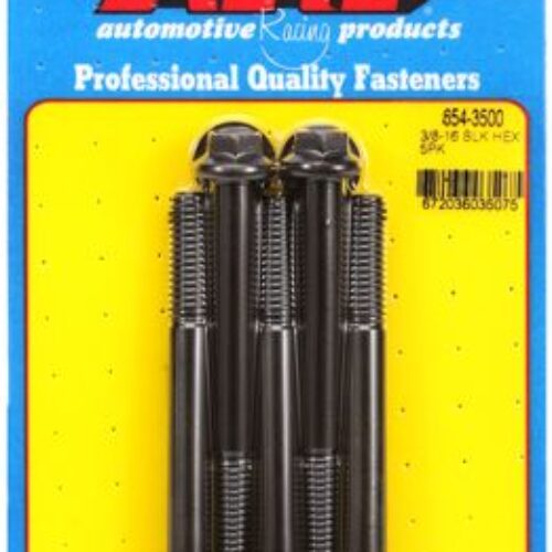 ARP 3/8in – 16 X 3.500 Hex 7/16 Wrenching Black Oxide Bolts (5/Pkg)