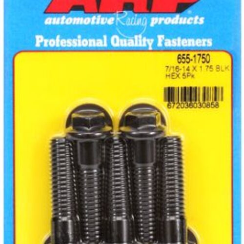 ARP “7/16″”-14 X 1.750 Hex 1/2 Wrenching Black Oxide Bolts”