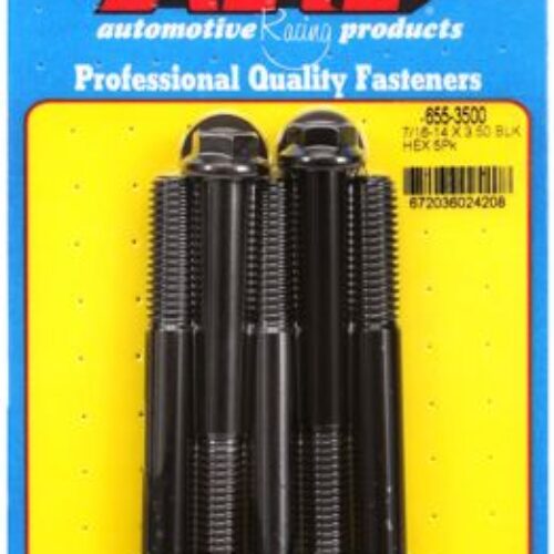 “7/16″”-14 X 3.500 Hex 1/2 Wrenching Black Oxide Bolts” 5pcs