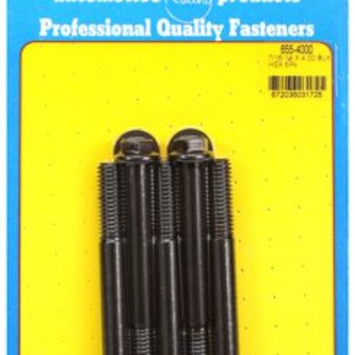 “7/16″”-14 X 4.000 Hex 1/2 Wrenching Black Oxide Bolts” 5pcs