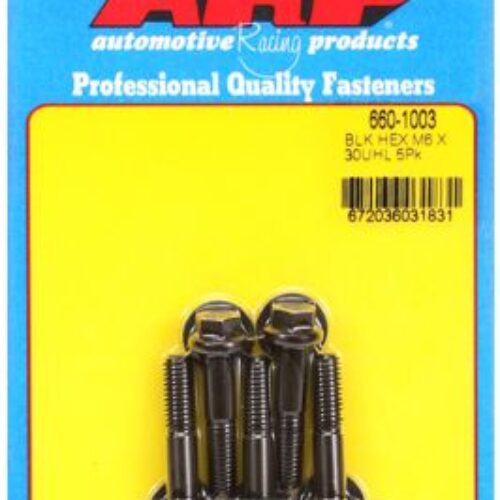 ARP M6 X 1.00 X 30 Hex Black Oxide Bolts