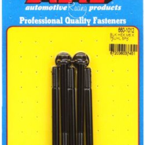 ARP M6 X 1.00 X 75 Hex Black Oxide Bolts