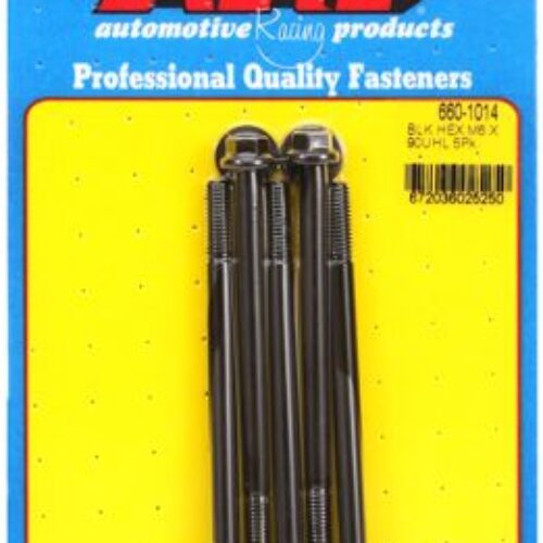 ARP M6 X 1.00 X 90 Hex Black Oxide Bolts (5/Pkg)