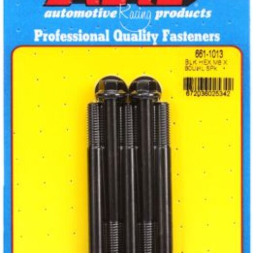 M8 X 1.25 X 80 Hex Black Oxide Bolts (5pcs)
