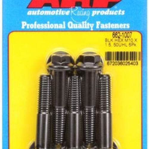 ARP M10 X 1.50 X 50 Hex Black Oxide Bolts (5/Pkg)