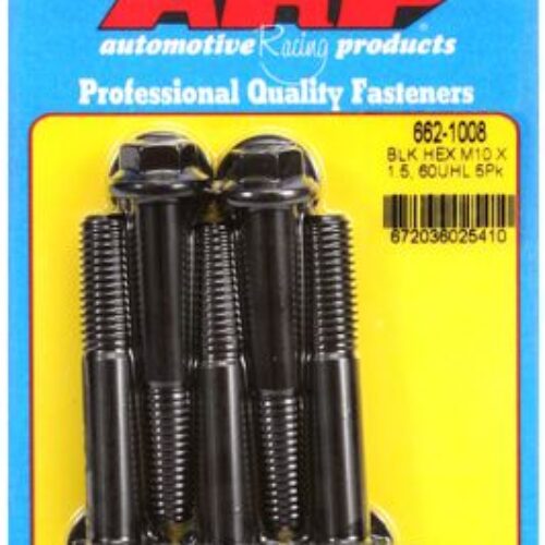 ARP M10 X 1.50 X 60 Hex Black Oxide Bolts (5/Pkg)