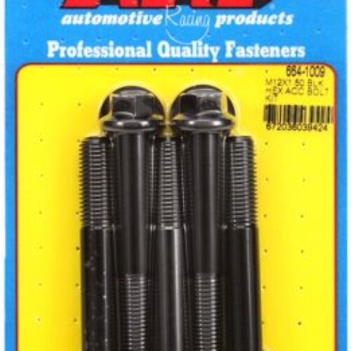ARP M12 X 1.5 X 80 Hex Black Oxide Bolts (5/Pkg)