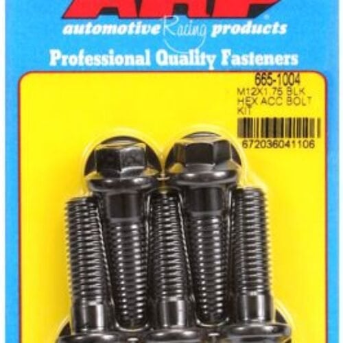 ARP M12 X 1.75 X 40 Hex Black Oxide Bolts (5/Pkg)
