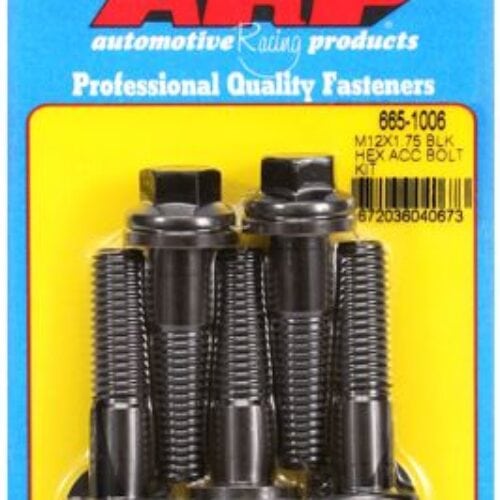 ARP M12 X 1.75 X 50 Hex Black Oxide Bolts (5/Pkg)