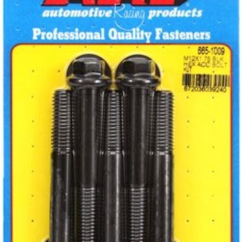 ARP M12 X 1.75 X 80 Hex Black Oxide Bolts (5/Pkg)