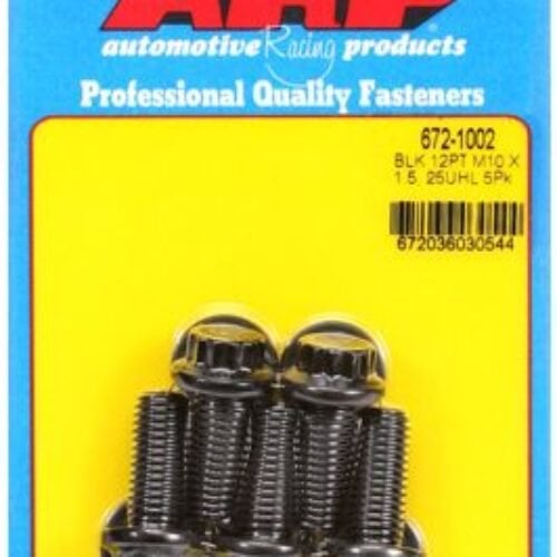 ARP M10 X 1.50 X 25 12pt Black Oxide Bolt Kit