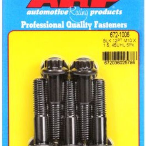 ARP M10 X 1.50 X 45 12pt Black Oxide Bolts (5pcs)
