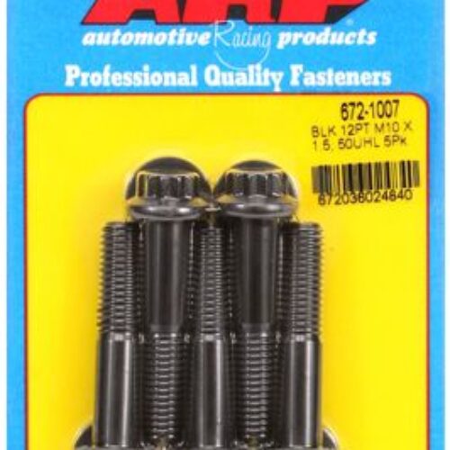 ARP M10 X 1.50 X 50 12pt Black Oxide Bolts (5/Pkg)