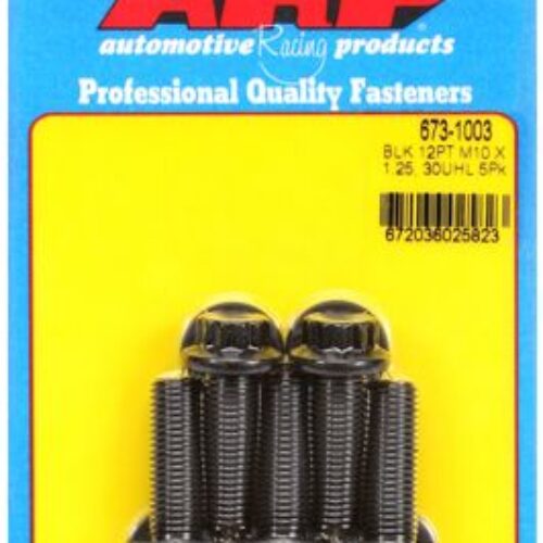 ARP M10 X 1.25 X 30mm 12pt Black Oxide Bolts (set Of 5)