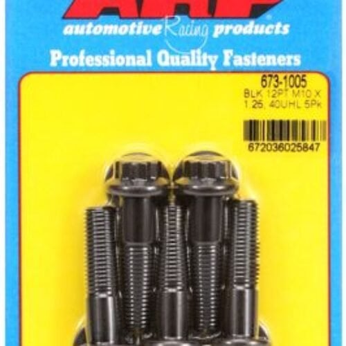 ARP M10 X 1.25 X 40 12pt Black Oxide Bolts (5/Pkg)