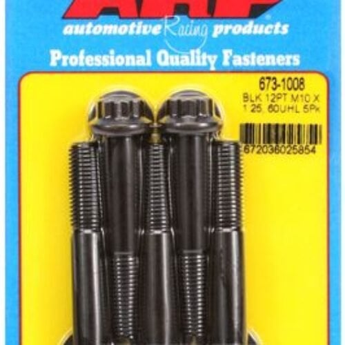 ARP M10 X 1.25 X 60 12pt Black Oxide Bolts (5/Pkg)