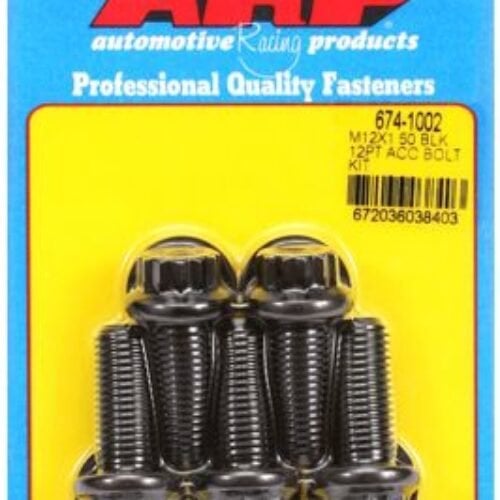 ARP M12 X 1.50 X 30 12pt Black Oxide Bolts (5/Pkg)
