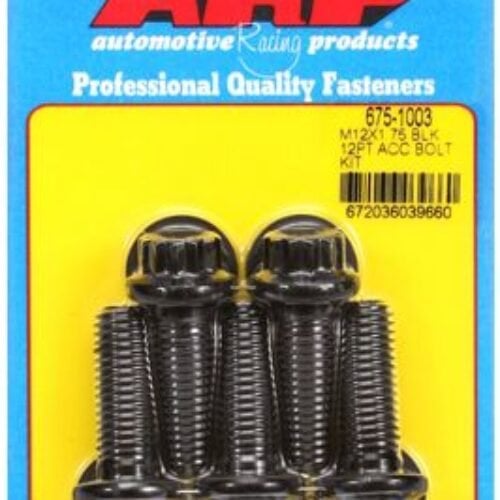 ARP M12 X 1.75 X 35 12pt Black Oxide Bolts (5/Pkg)
