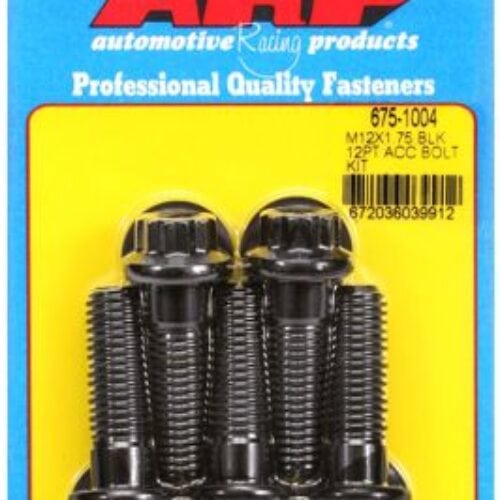 ARP M12 X 1.75 X 40 12pt Black Oxide Bolts (5/Pkg)