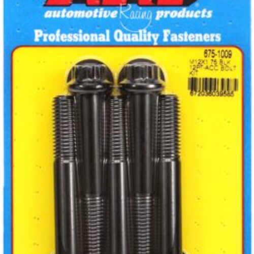 ARP M12 X 1.75 X 80 12pt Black Oxide Bolts (5/Pkg)