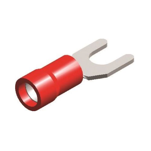 Pre-Insulated U-Shaped Connector M6 – Red