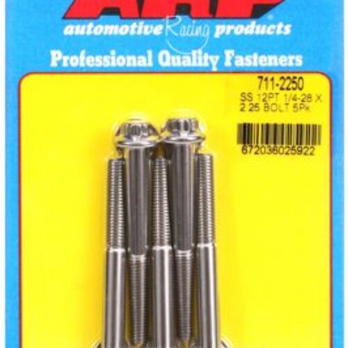 “1/4″”-28 X 2.250 12pt SS Bolts” (5pcs)