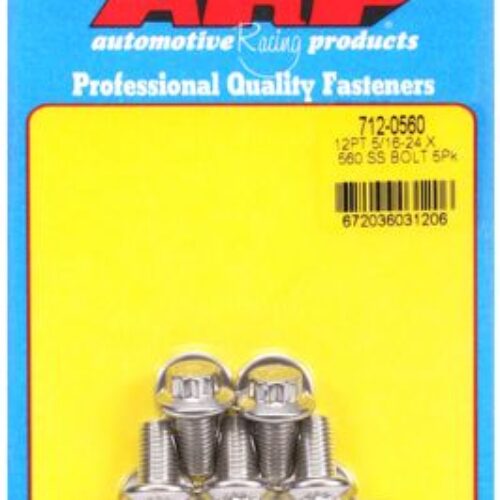 “5/16″”-24 X .560 12pt SS Bolts” (5pcs)