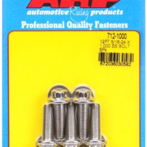 ARP 5/16in-24 X 1.000 12pt SS Bolts (5/Pkg)