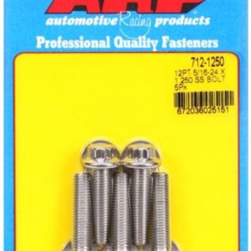 ARP 5/16in-24 X 1.250 12pt SS Bolts (5/Pkg)