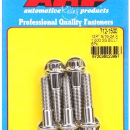 “5/16″”-24 X 1.500 12pt SS Bolts” (5pcs)