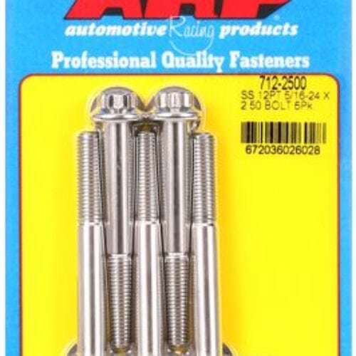 “5/16″”-24 X 2.500 12pt SS Bolts” (5pcs)