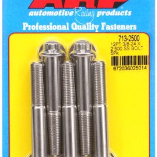 “3/8″”-24 X 2.500 12pt SS Bolts” (5pcs)