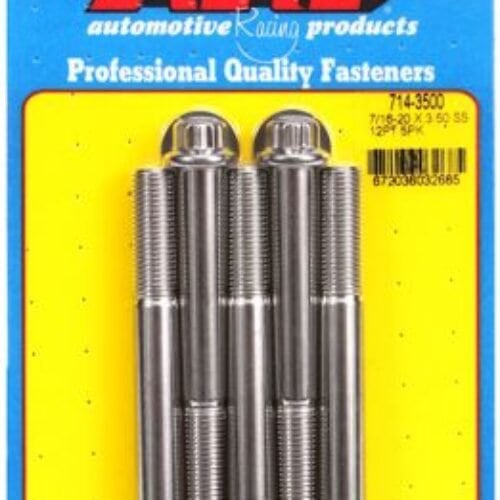 ARP 7/16 -20 X 3.500 12pt SS Bolts (5/Pkg)